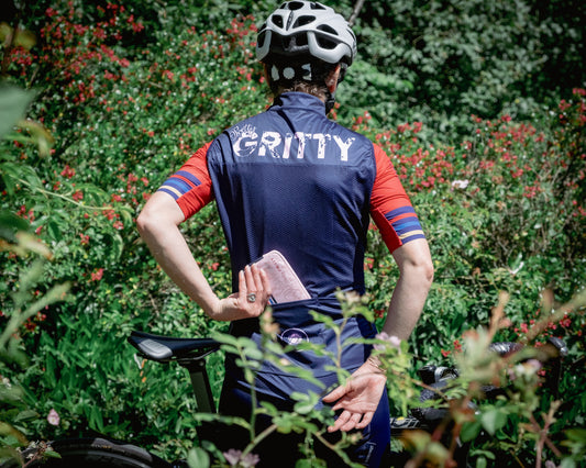 'Wear with Everything’ Navy Windproof Gilet image 1