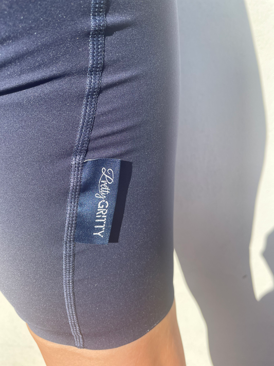 Pretty Gritty Navy Bib Shorts image 4