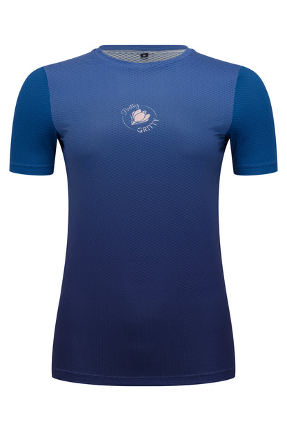 Short Sleeved Base Layer- blue ombre image 1