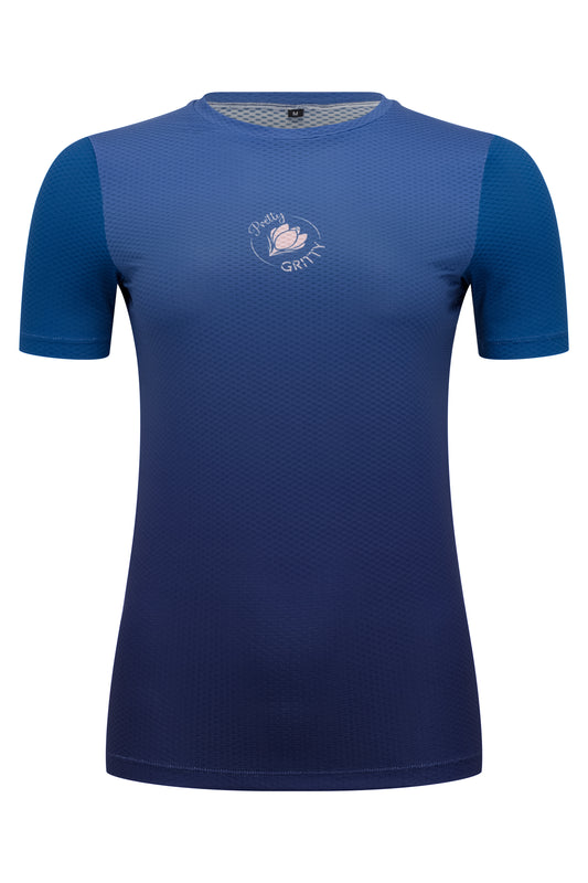 Short Sleeved Base Layer- blue ombre image 1