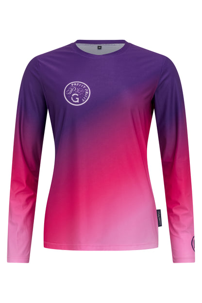 'Purple Phase' Long sleeved running t-shirt image 2