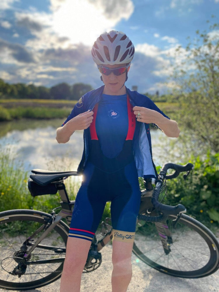 Short Sleeved Base Layer- blue ombre image 4