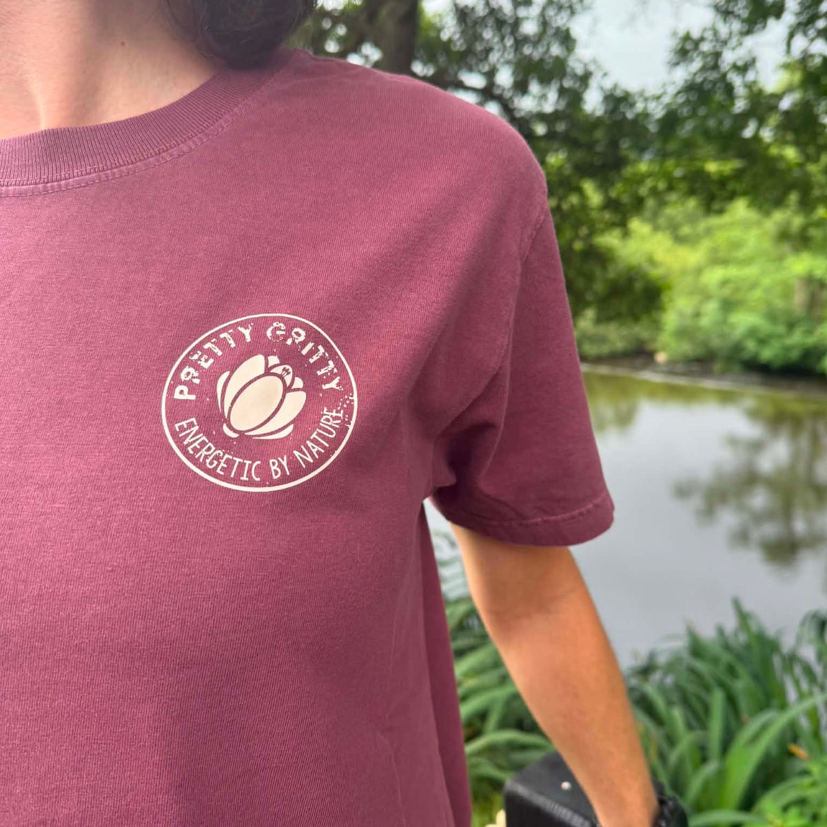 'Energetic by Nature' Vintage Style, Heavyweight T-shirt in 5 Sporty Designs on the Reverse
