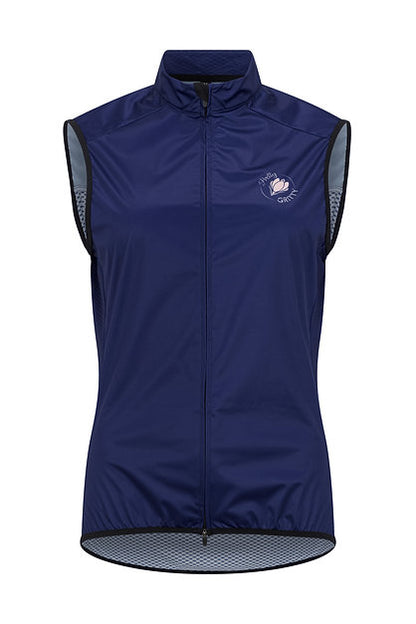 'Classic Oxford' Navy Windproof Cycle Gilet