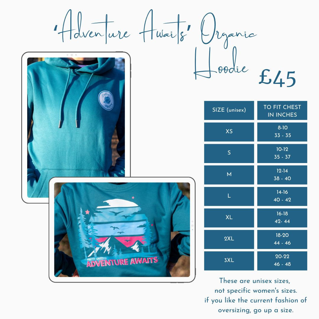 Adventure Awaits Heavyweight Organic Hoodie
