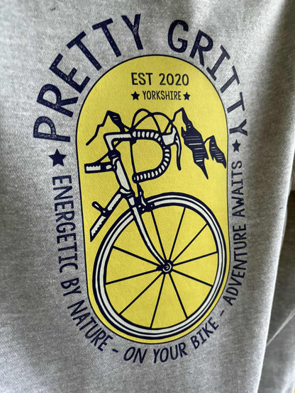 Cycling Themed Cross Neck Hoodie