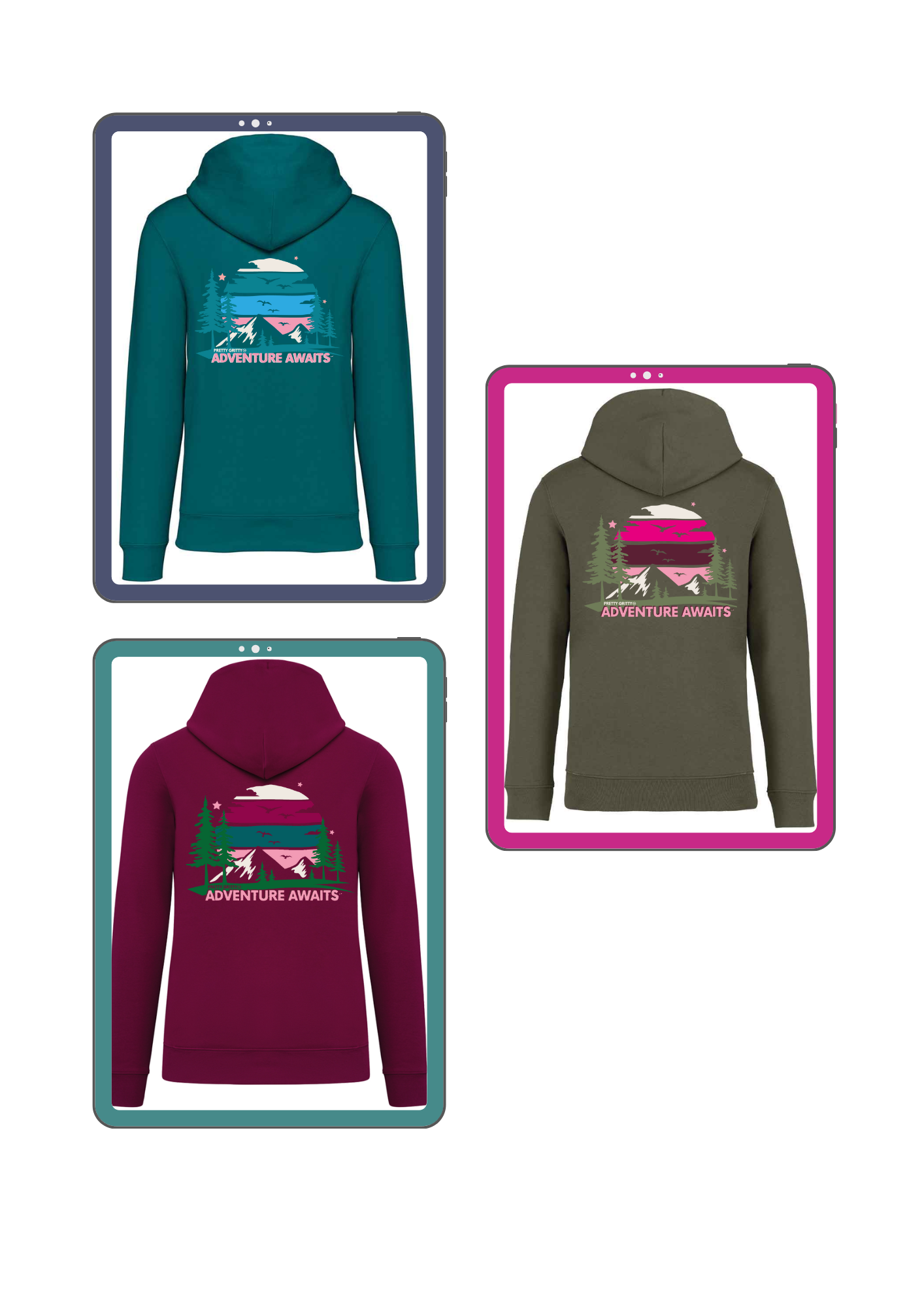 Pretty Gritty Adventure Awaits Heavyweight Hoodie image 0