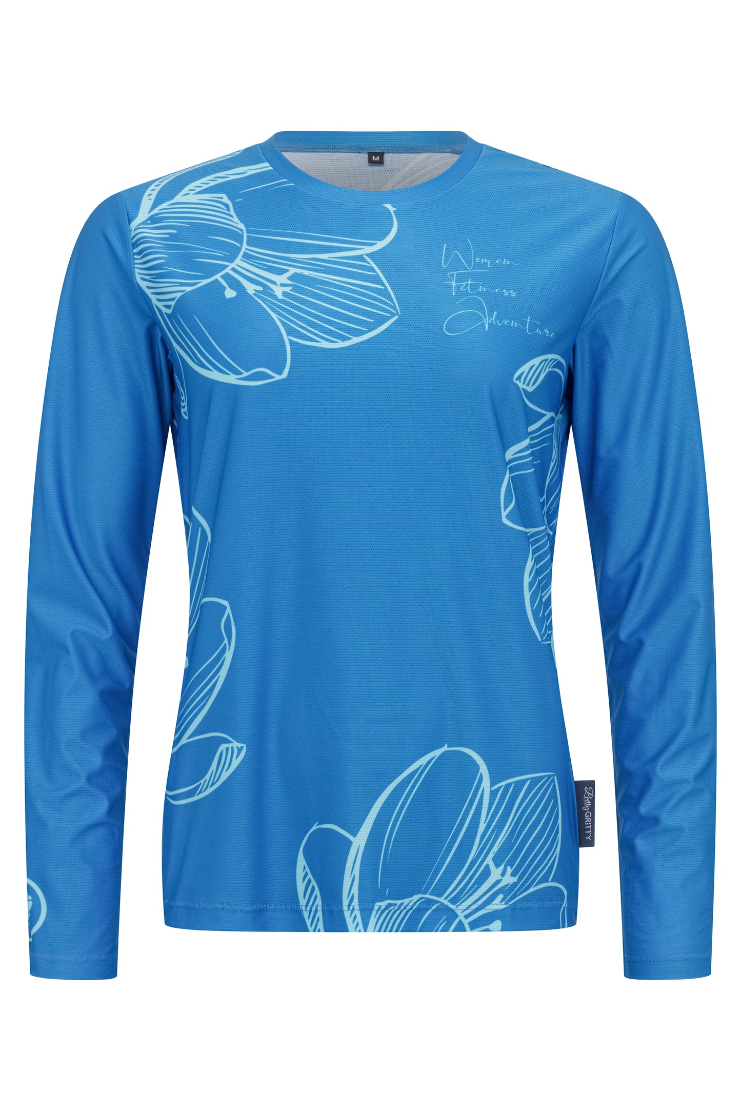 'Truly Teal' Long sleeved running t-shirt image 2