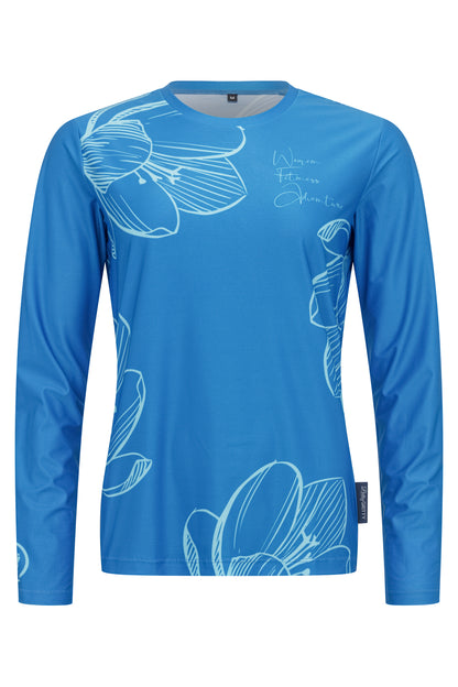 'Truly Teal' Long sleeved running t-shirt image 2