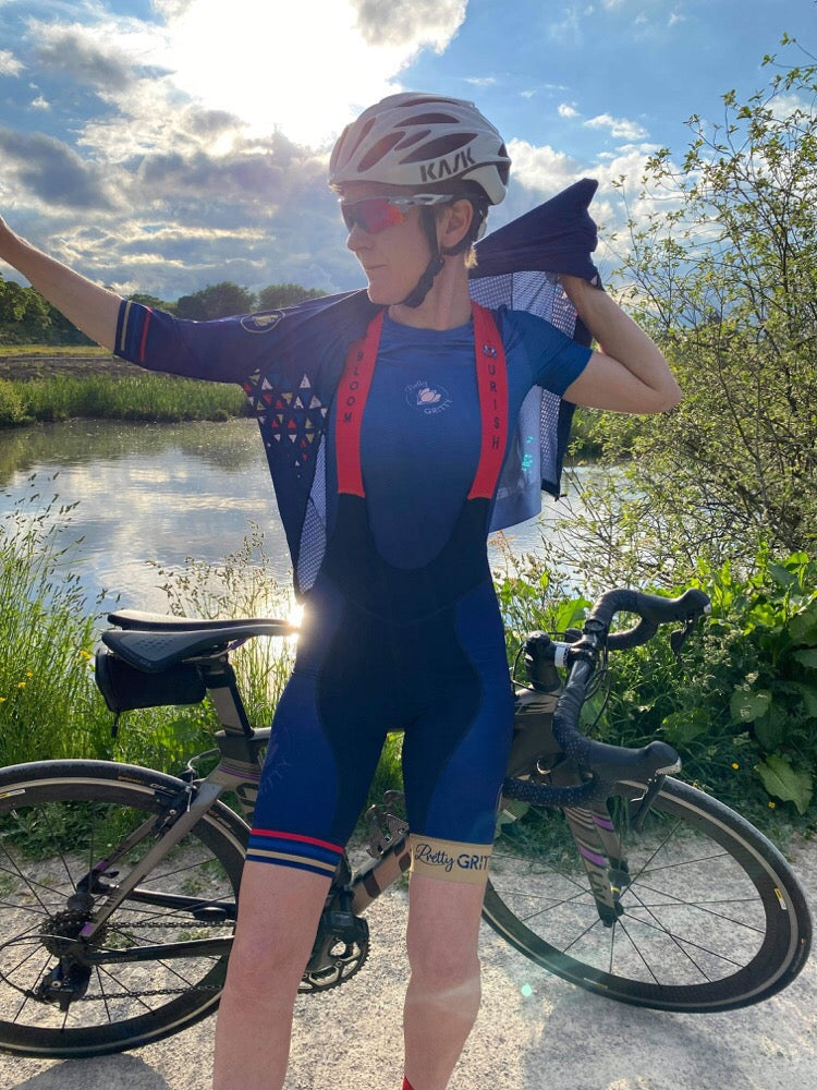 Short Sleeved Base Layer- blue ombre image 3