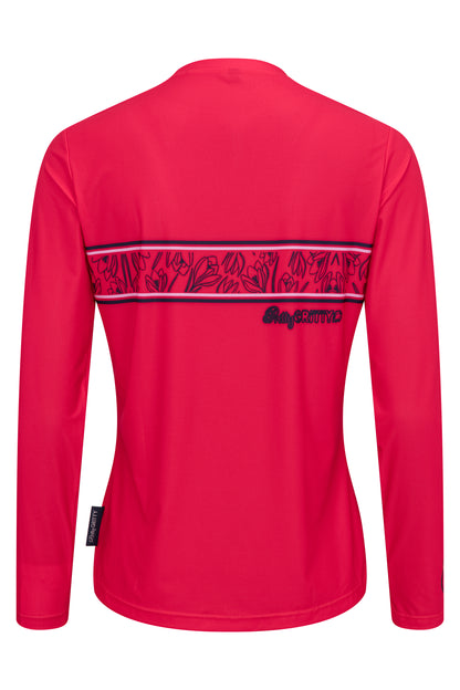 'Rouge Runner' Long sleeved running t-shirt image 3
