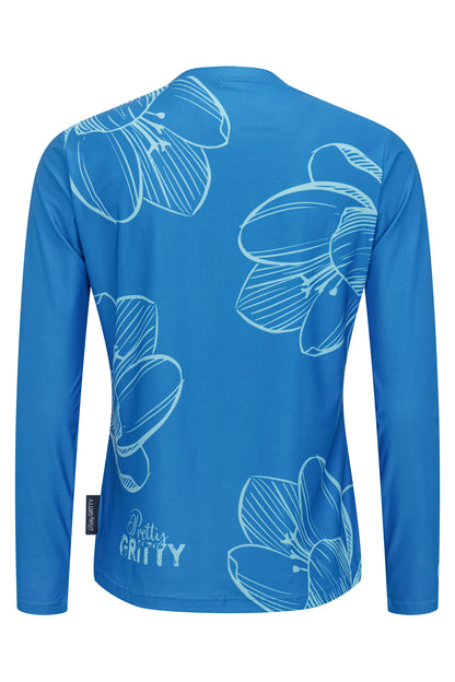 'Truly Teal' Long sleeved running t-shirt image 3