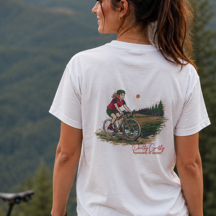 'Energetic by Nature' Vintage Style, Heavyweight T-shirt in 5 Sporty Designs on reverse