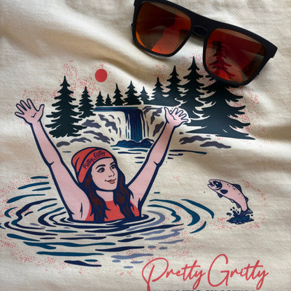 'Energetic by Nature' Vintage Style, Heavyweight T-shirt in 5 Sporty Designs on reverse