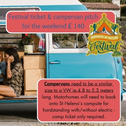 Campervan & festival Ticket for 1