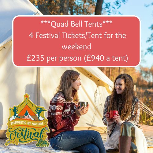 Quad Bell Tent/Festival tickets for 4 mates