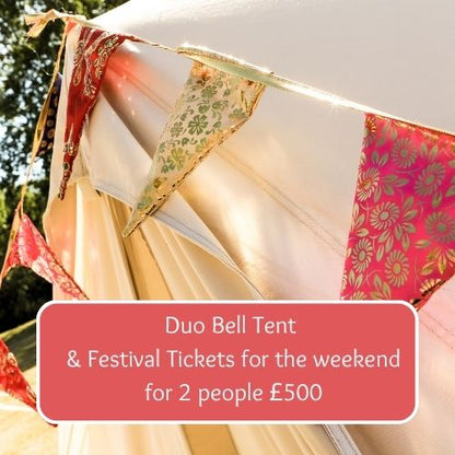 Duo Bell Tent/Festival Ticket for 2 Friends