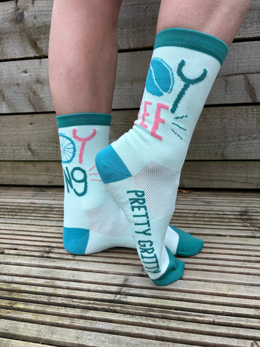 Pretty Gritty Cycle Socks