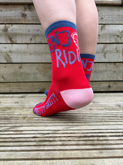 Pretty Gritty Cycle Socks