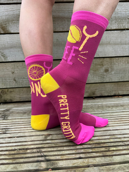 Pretty Gritty Cycle Socks