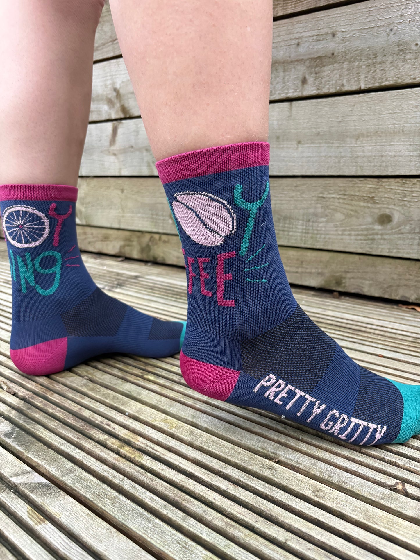 Pretty Gritty Cycle Socks