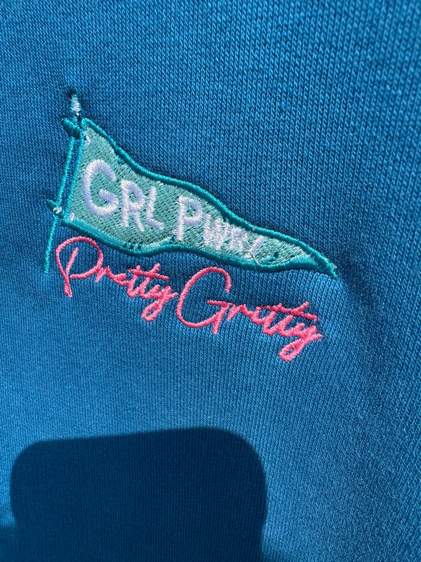 GRL PWR I PRETTY GRITTY Limited Edition Organic Sweatshirt.