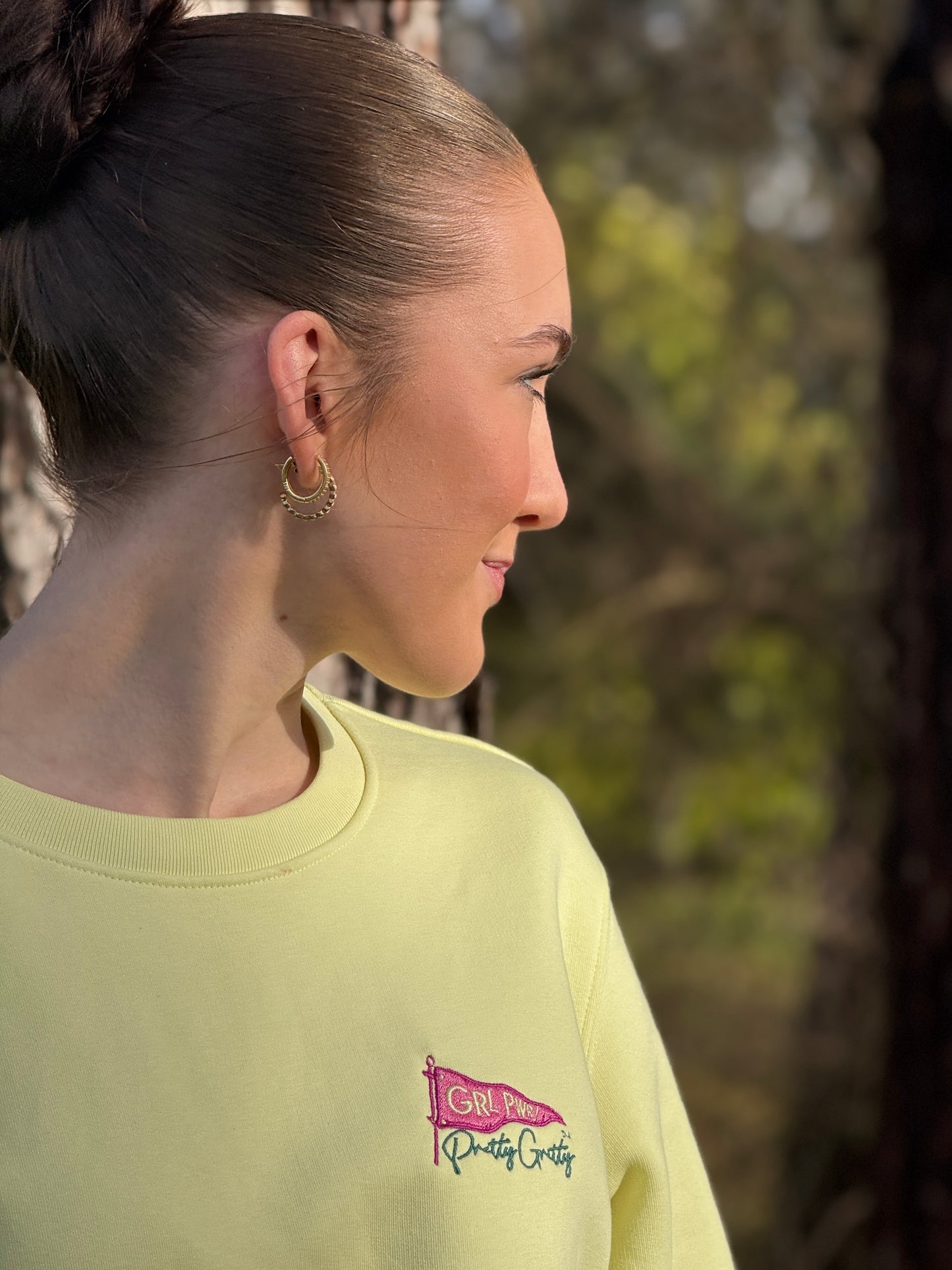 GRL PWR I PRETTY GRITTY Limited Edition Organic Sweatshirt.