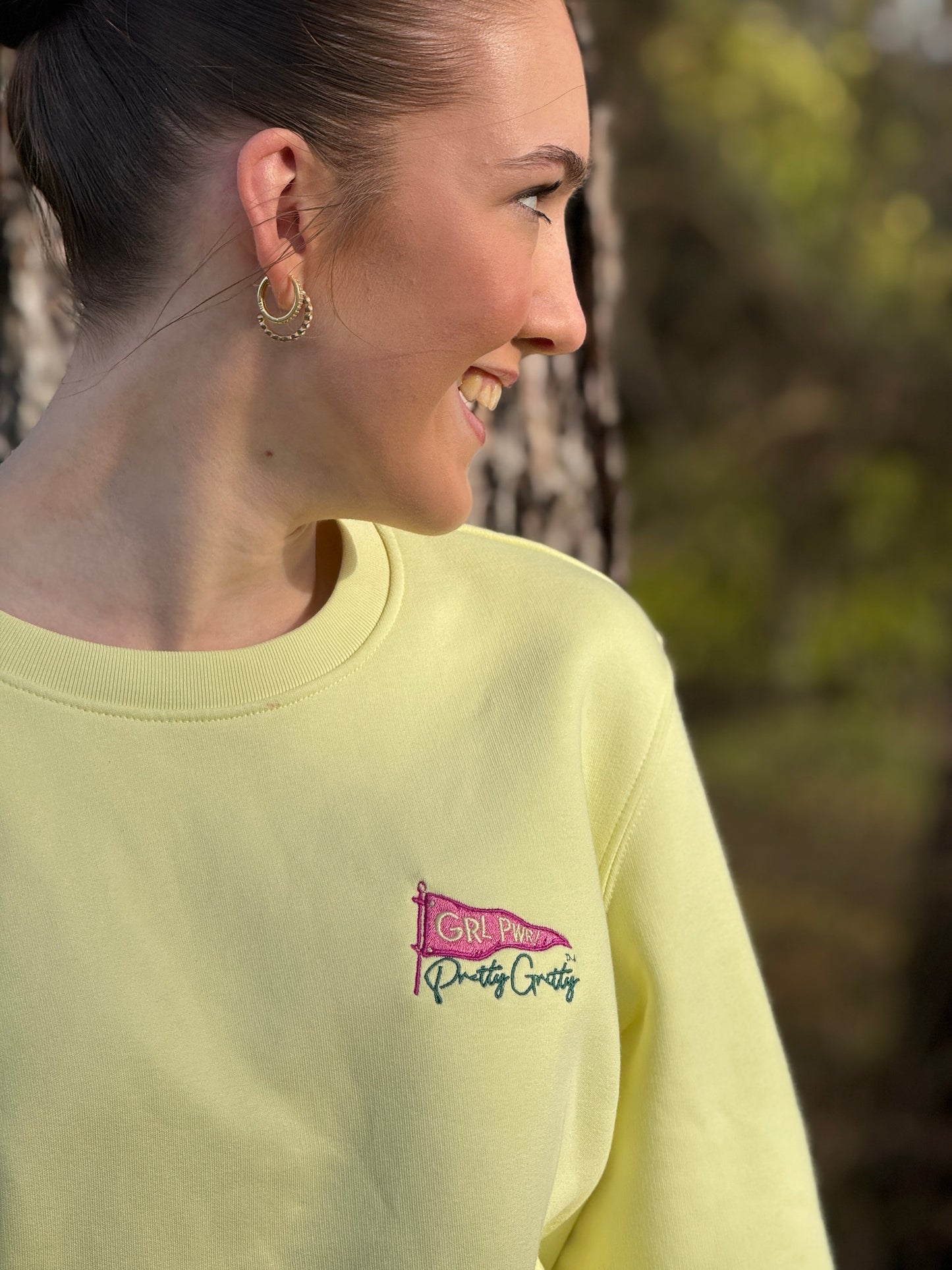 GRL PWR I PRETTY GRITTY Limited Edition Organic Sweatshirt.