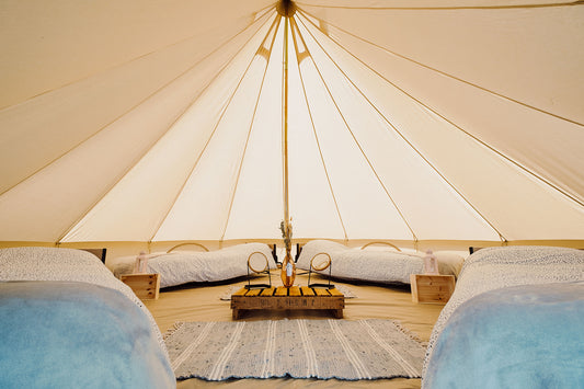 Space in a Quad Bell Tent (sharing with up to 3 others) and a Festival Ticket