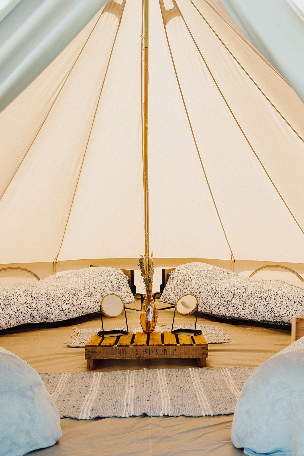 Space in a Quad Bell Tent (sharing with up to 3 others) and a Festival Ticket