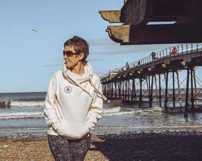 Cycling Themed Cross Neck Hoodie