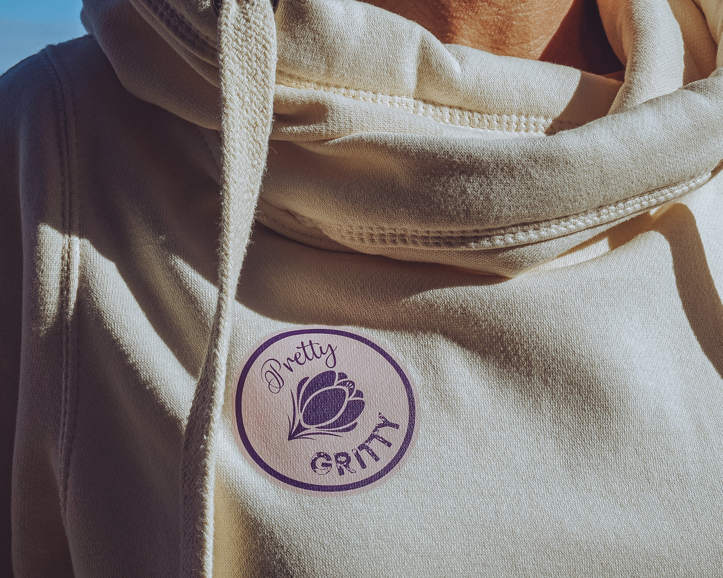 Cycling Themed Cross Neck Hoodie