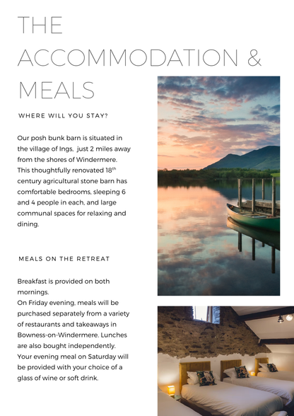 Windermere -  Paddleboarding & Hiking Weekend  (12th - 14th June 2026 ) £370 (Pay £150 initial deposit)