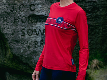 'Rouge Runner' Long sleeved running t-shirt image 5
