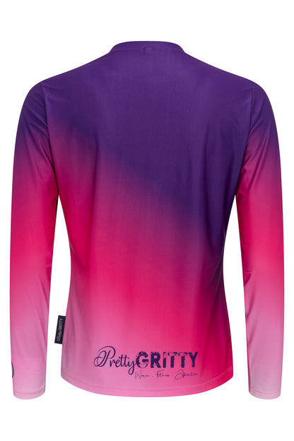 'Purple Phase' Long sleeved running t-shirt image 3