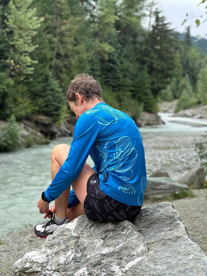 'Truly Teal' Long sleeved running t-shirt image 0