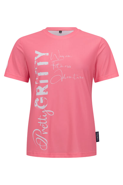 'Clean Coral' short-sleeved running t-shirt image 2
