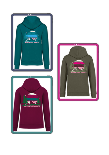 Adventure Awaits Heavyweight Organic Hoodie